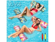 2x HAMAK WODNY MATERAC DO PŁYWANIA DMUCHANY DO BASENU FOTEL LEŻAK PLAŻOWY