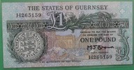 WIELKA BRYTANIA - GUERNSEY - 1 funt 1991 / st.2