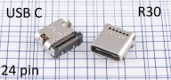 Gniazdo USB C do lutowania 24-PIN dwurzędowe 3.1 SMD (r30)