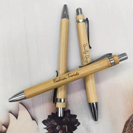 EKO Długopis bambusowy z grawerem laserowym - prezent na Dzień Ojca -20 szt