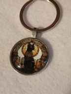 Śliczny breloczek do kluczy -egipski kot