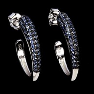 SZAFIRY NIEBIESKIE KOLCZYKI