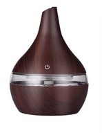 Nawilżacz Powietrza LED| Dyfuzor Olejków Eterycznych| Ciemny Brąz| AS