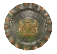 PRL PIĘKNA DUŻA PLAKIETA HERB GDAŃSK LWY 1972 r. METALOPLASTYKA ZOBACZ!