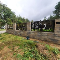 Przęsło ogrodzeniowe, panele, ogrodzenie-bramy CNC