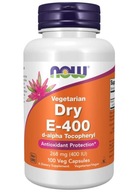 Suplement diety Now foods Vegetarian Dry E-400 witamina E kapsułki