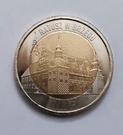 5 zł z serii Odkryj Polskę Ratusz w Brzegu, mennicze, najtaniej.