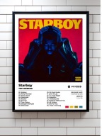 The Weeknd „Starboy” Prezent album ozdoba na ścianę | plakat A3