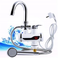 PODGRZEWACZ WODY PRZEPŁYWOWY SŁUCHAWKA PRYSZNICA 3000 W LCD DO BLATU KRAN