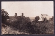 1929 Nowogródek widok na kościół i ruiny zamku - obecnie Białoruś