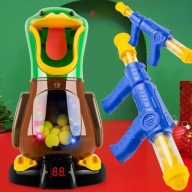 GRA GŁODNA KACZKA XXL STRZELANIE DO CELU DLA DZIECI 2 PISTOLETY 24 KULKI