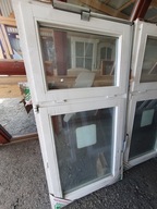 NOWE OKNA Drewniane Sosnowe 87x175cm 3 sztuki białe