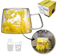 Szklanka termiczna z kwiatami w środku, hortensje 180 ml 1szt