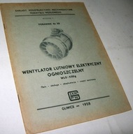 WENTYLATOR LUTNIOWY ELEKTRYCZNY OGNIOSZCZELNY WLE-400G PORADNIK