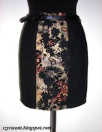 Spódnica ołówkowa roz 38 czarna żakard