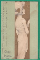 KIRCHNER, Raphael, kobieta, pocztówka z przełomu XIX i XX wieku