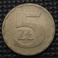 *P[0221] POLSKA 5 złotych 1983 Polska Rzeczpospolita Ludowa Orzeł heraldyka