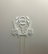 Topper Komunia Święta IHS Dekoracja Na Tort Druk3D