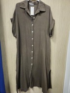 Sukienka czekolada szmizjerka muślinowa, bawełna r. Uni Italy !!!