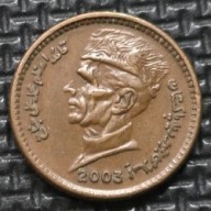 *PAKISTAN [0815]*1 rupia 2003 Sanktuarium Lal Shahbaz Qalandar Muhammad Ali