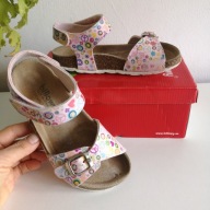 Hiszpańskie sandałki na korku skórzane Billowy 31 hippie natural pacyfka