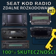 SEAT RADIO KOD ZDALNE ROZKODOWANIE KOD DO RADIA - 100% SKUTECZNOŚCI