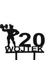 topper na tort dekoracja urodziny personalizacjaRÓŻNE KOLORY SIŁACZ!!!