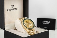 Zegarek Męski Giewont Chronograph Sapphire Złoto Zielony GW3520-B6