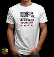 KOSZULKA OCZYWIŚCIE ŻE ROZMAWIAM ZE SOBĄ ŚMIESZNA DLA FACETA BIAŁA M