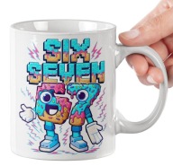 KUBEK 67 NA URODZINY PREZENT DLA DZIECKA SIX SEVEN BRAINROT PIXELE