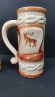 2 x ceramiczny duży kufel Jeleń design