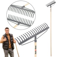 GRABIE DO LIŚCI TRAWY TRAWNIKA METALOWE STALOWE LEKKIE DREWNIANY TRZON 154