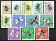 Znaczki Pocztowe Polskie 1132-43..1961 r Kasowane