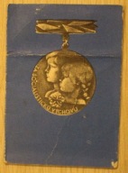 LEGITYMACJA do MEDALU - ZA SOCIALISTICKU VYCHOVU - CZECHOSŁOWACJA, 1977 rok