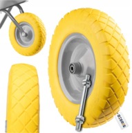 KOŁO KÓŁKO DO TACZKI WÓZKA PEŁNE BEZDĘTKOWE POLIURETANOWE 4.00-8 PRO MOCNE