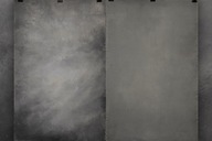 Dwustronne ręcznie malowane tło canvas szare beżowe Prezent dla Fotografa