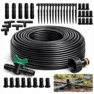 Linia kroplująca 100m 182 el nawadnianie kropelkowe ogród szklarnia 16mm