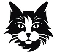 Naklejka wodoodporna KOT wzór kota 10cm #22