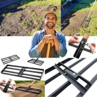 NIWELATOR TERENU RĘCZNY METALOWY DO TRAWNIKA PISAKOWANIA SIANIA TRAWY 90X30