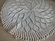 Serwetka serwetki szydełkowa misterne jednorazowe rękodzieło ekri śr30