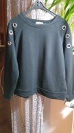 BLUZA CZARNA METALOWE KOŁA R.S