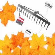 GRABIE METALOWE BEZ TRZONU PROFI 18 ZĘBÓW – SOLIDNE I WYTRZYMAŁE DO OGRODU