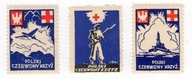 Nalepki propagandowe Polski Czerwony Krzyż 1941 r **
