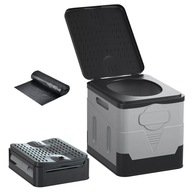 TOALETA TURYSTYCZNA PRZENOŚNA BIWAKOWA SKŁADANA WC KEMPING 20L 150KG