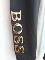 legginsy ,czarne ,złoty, duży napis , siłownia sportowe do szkoły l/xl