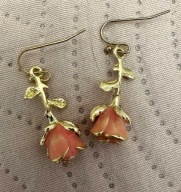 KOLCZYKI KWIATY KWIATAMI KWIATKI KWIATKAMI BOHO RÓŻE DŁUGIE DIAMENTY SEXY