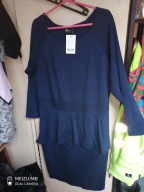 Sukienka 20inLove z baskinką 52/54- nowa-PROMOCJA-