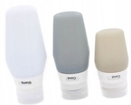 Silikonowe pojemniki do samolotu Topmove - zestaw kosmetyczny 3 szt.