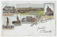 G49 Gruss aus Landsberg a/W Gorzów Wielkopolski Wczesna litografia 1897 r