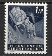 Liechtenstein x Q579 flora rolnictwo MH VF 40euro